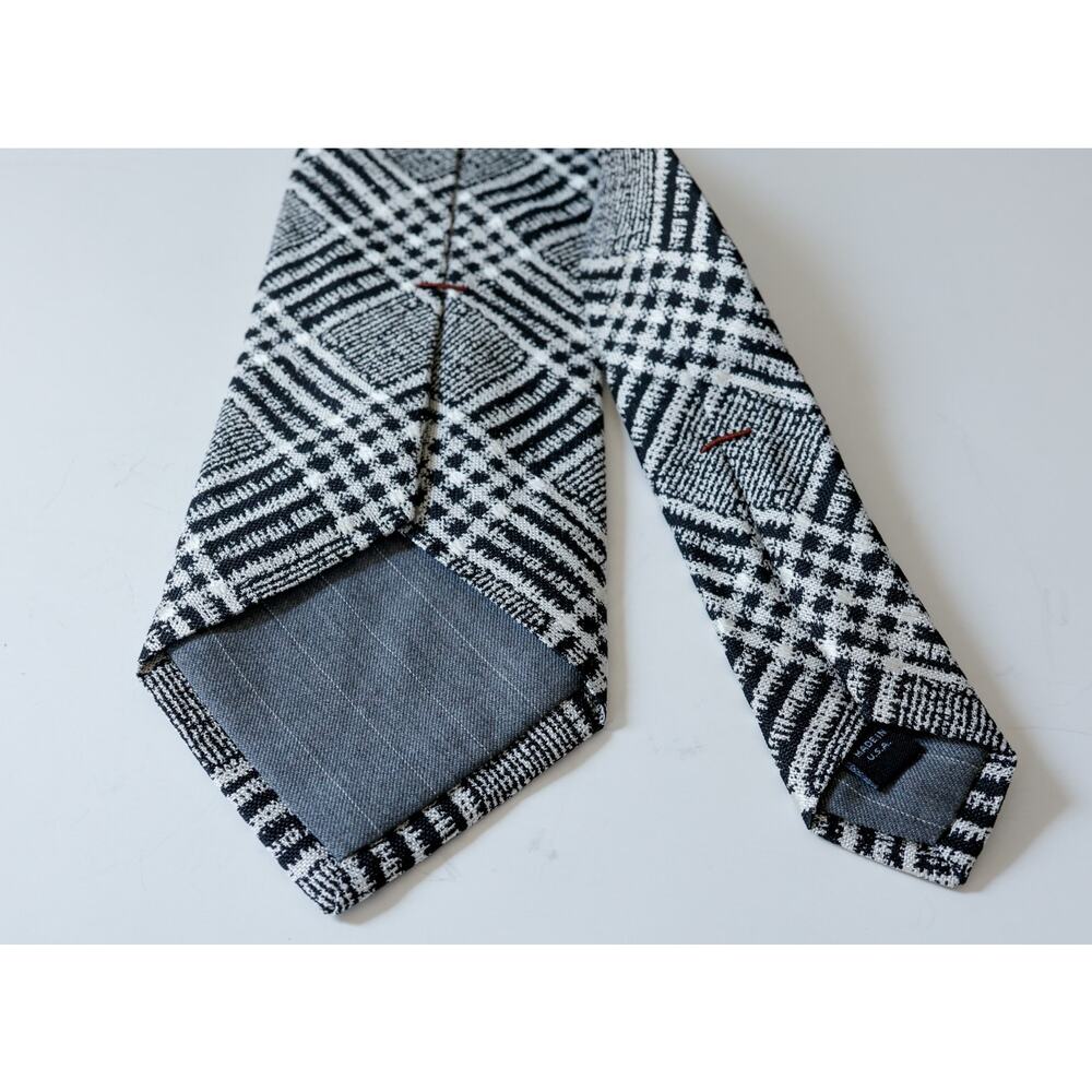 VTG Hickey Freeman USA Silk Glen Plaid Tie Business Preppy Academia Old Money - Picture 12 of 16